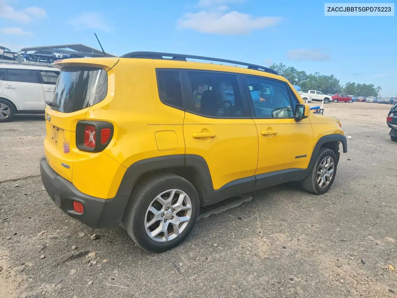 2016 Jeep Renegade Latitude VIN: ZACCJBBT5GPD75223 Lot: 56211496