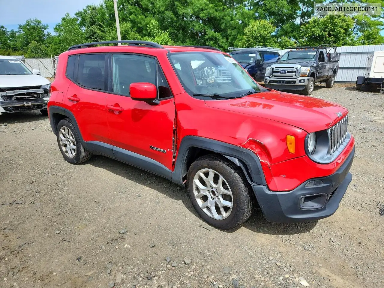 2016 Jeep Renegade Latitude VIN: ZACCJABT6GPD08141 Lot: 58031116