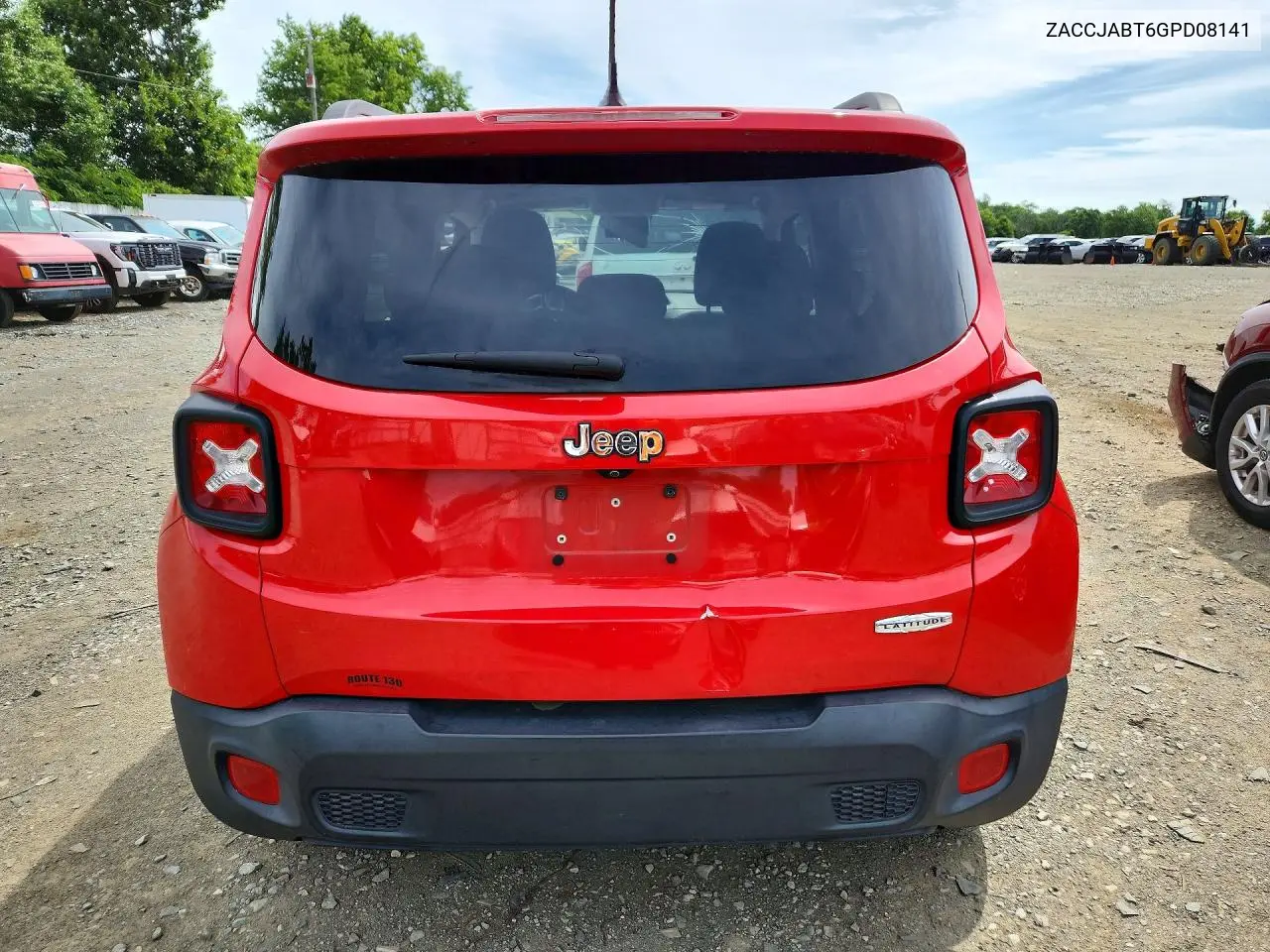 2016 Jeep Renegade Latitude VIN: ZACCJABT6GPD08141 Lot: 58031116