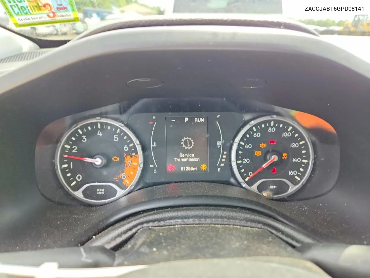 2016 Jeep Renegade Latitude VIN: ZACCJABT6GPD08141 Lot: 58031116