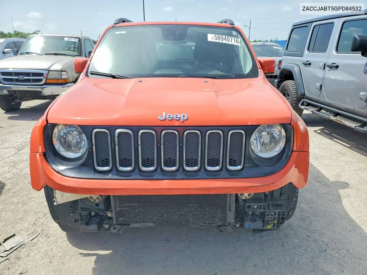 2016 Jeep Renegade Latitude VIN: ZACCJABT5GPD84532 Lot: 58940716