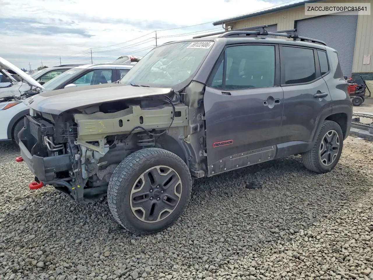 2016 Jeep Renegade Trailhawk VIN: ZACCJBCT0GPC81541 Lot: 59122486