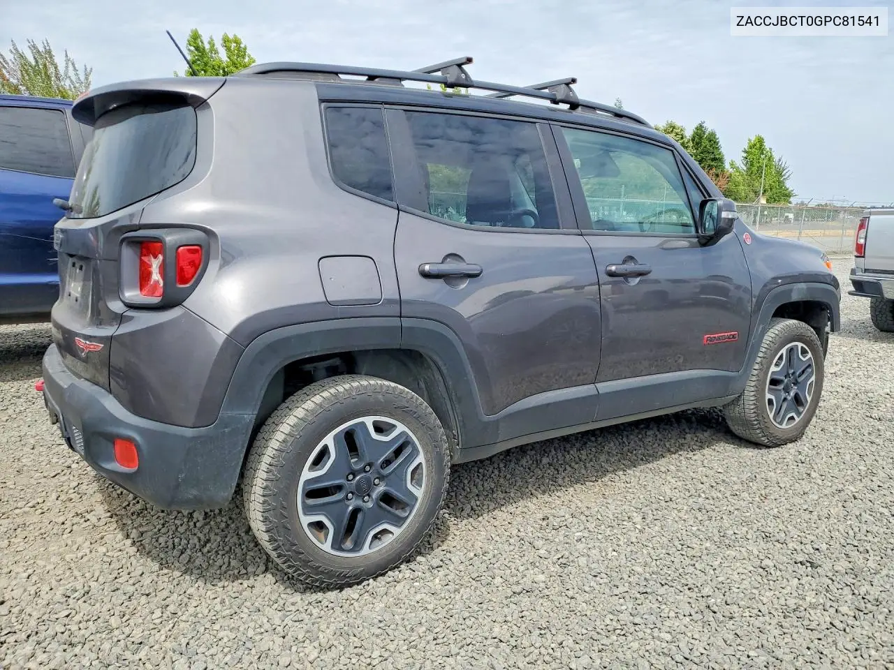 2016 Jeep Renegade Trailhawk VIN: ZACCJBCT0GPC81541 Lot: 59122486