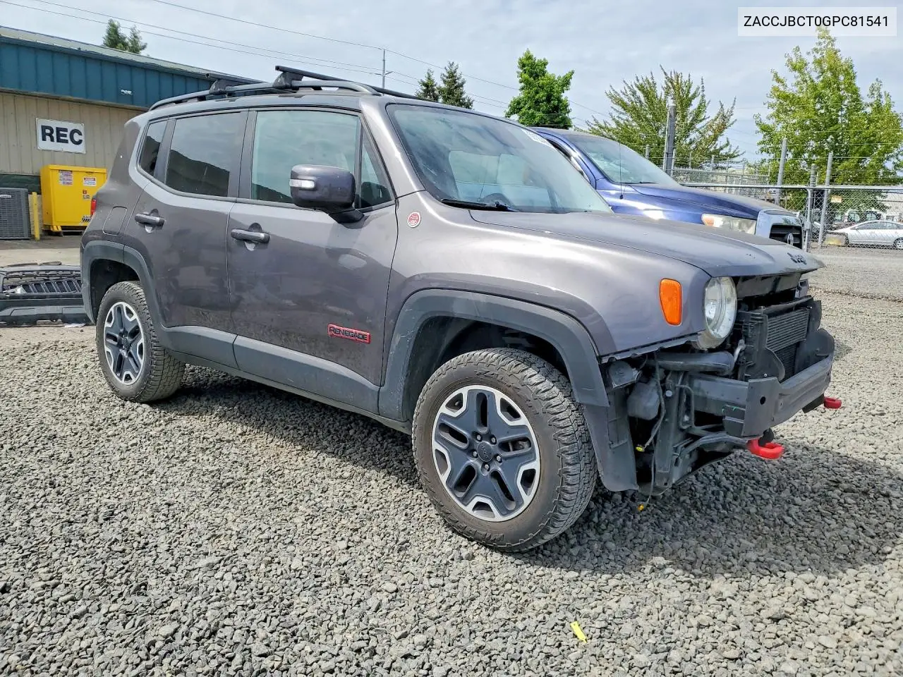 2016 Jeep Renegade Trailhawk VIN: ZACCJBCT0GPC81541 Lot: 59122486