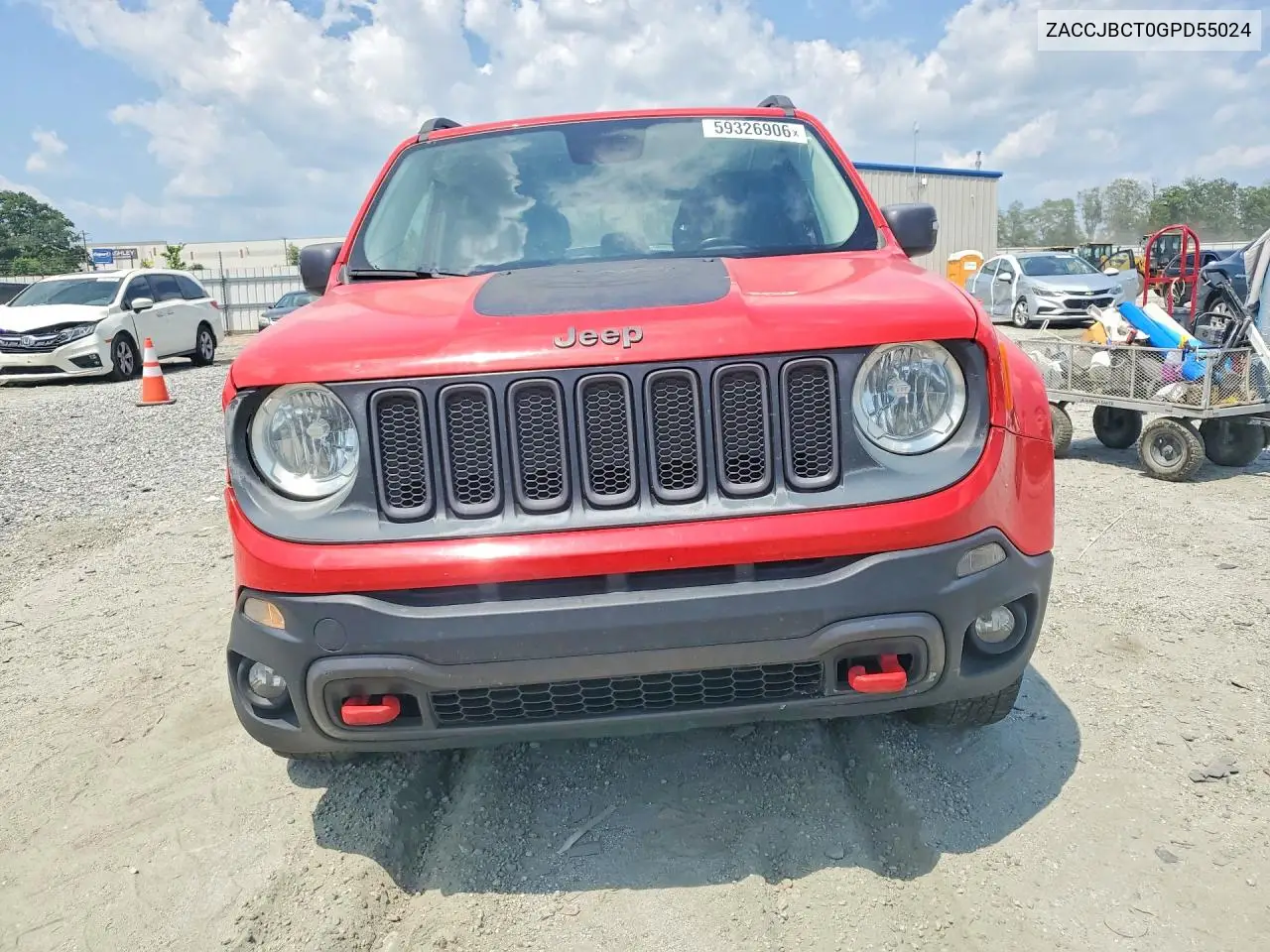 2016 Jeep Renegade Trailhawk VIN: ZACCJBCT0GPD55024 Lot: 59326906