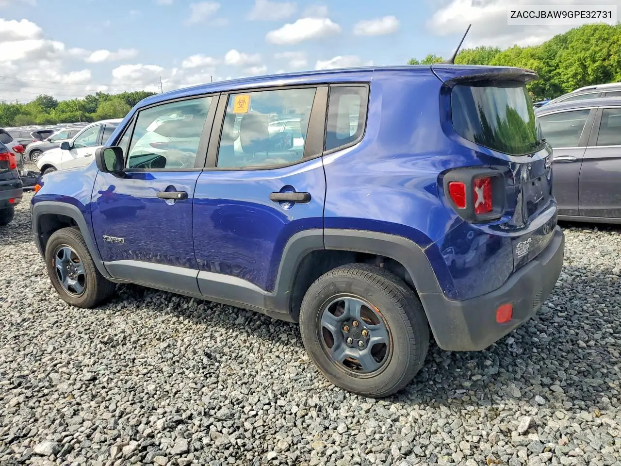 2016 Jeep Renegade Sport VIN: ZACCJBAW9GPE32731 Lot: 60231276