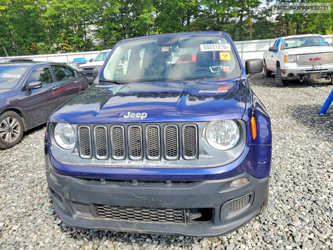 2016 Jeep Renegade Sport VIN: ZACCJBAW9GPE32731 Lot: 60231276