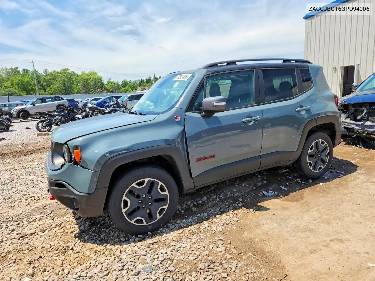 2016 Jeep Renegade Trailhawk VIN: ZACCJBCT6GPD94006 Lot: 60243416
