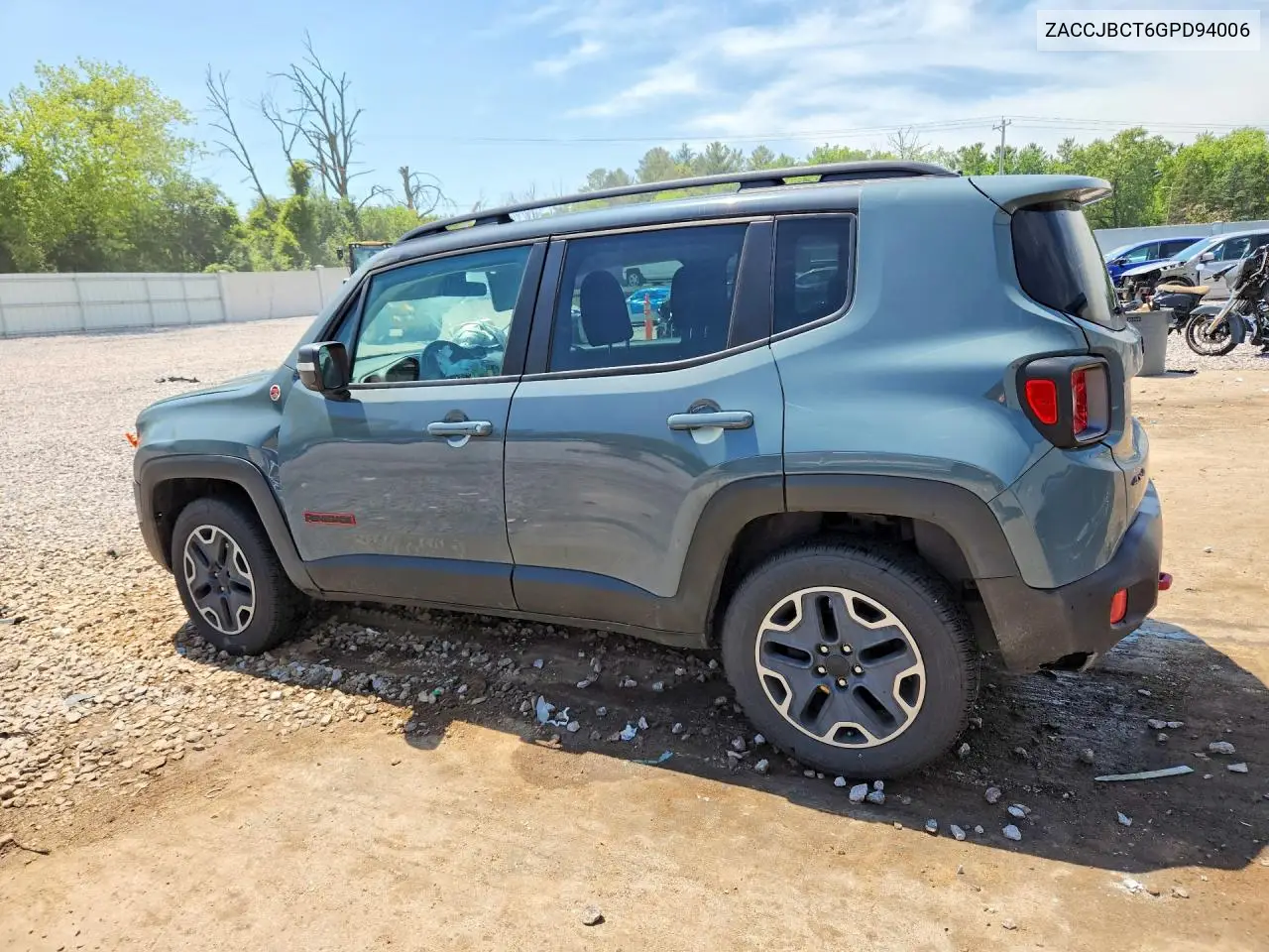 2016 Jeep Renegade Trailhawk VIN: ZACCJBCT6GPD94006 Lot: 60243416