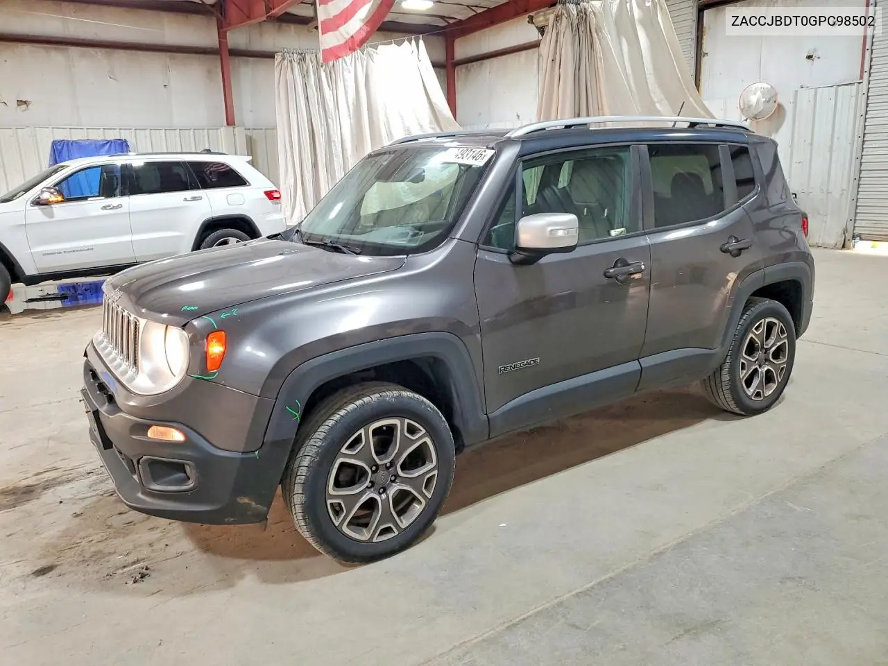 2016 Jeep Renegade Limited VIN: ZACCJBDT0GPC98502 Lot: 60493146