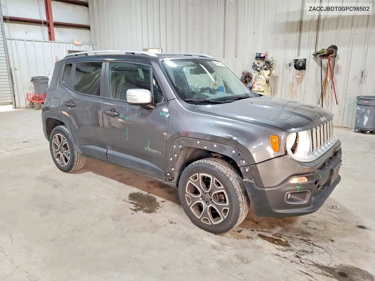 2016 Jeep Renegade Limited VIN: ZACCJBDT0GPC98502 Lot: 60493146