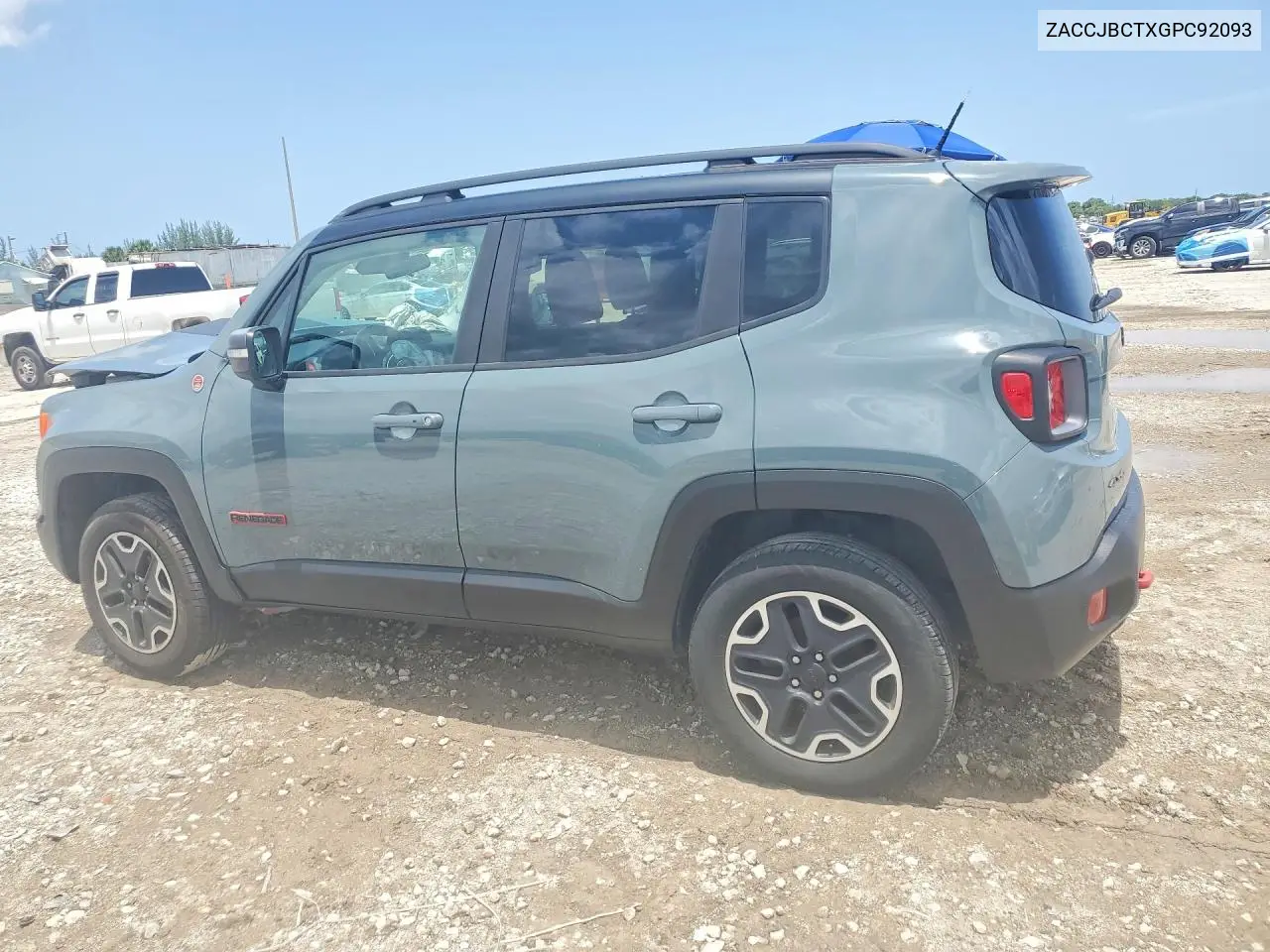 2016 Jeep Renegade Trailhawk VIN: ZACCJBCTXGPC92093 Lot: 60681306