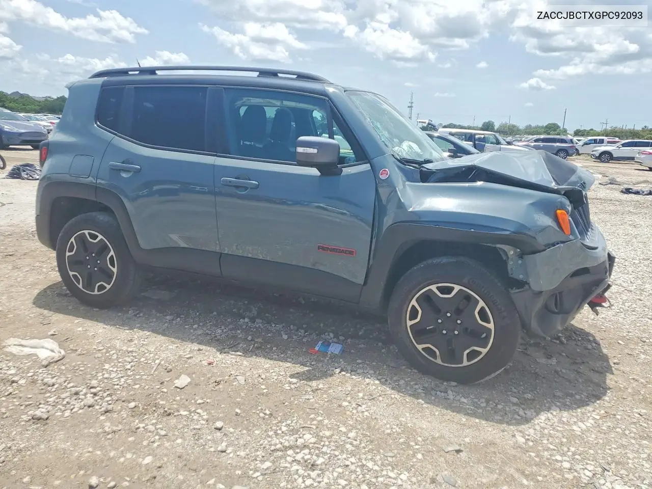 2016 Jeep Renegade Trailhawk VIN: ZACCJBCTXGPC92093 Lot: 60681306