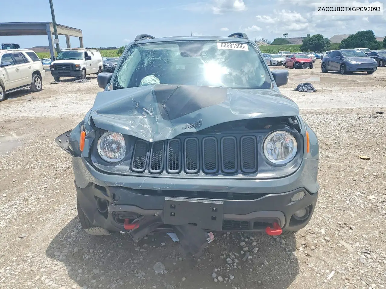 2016 Jeep Renegade Trailhawk VIN: ZACCJBCTXGPC92093 Lot: 60681306