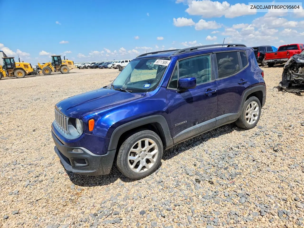 2016 Jeep Renegade Latitude VIN: ZACCJABT8GPC95604 Lot: 60717906