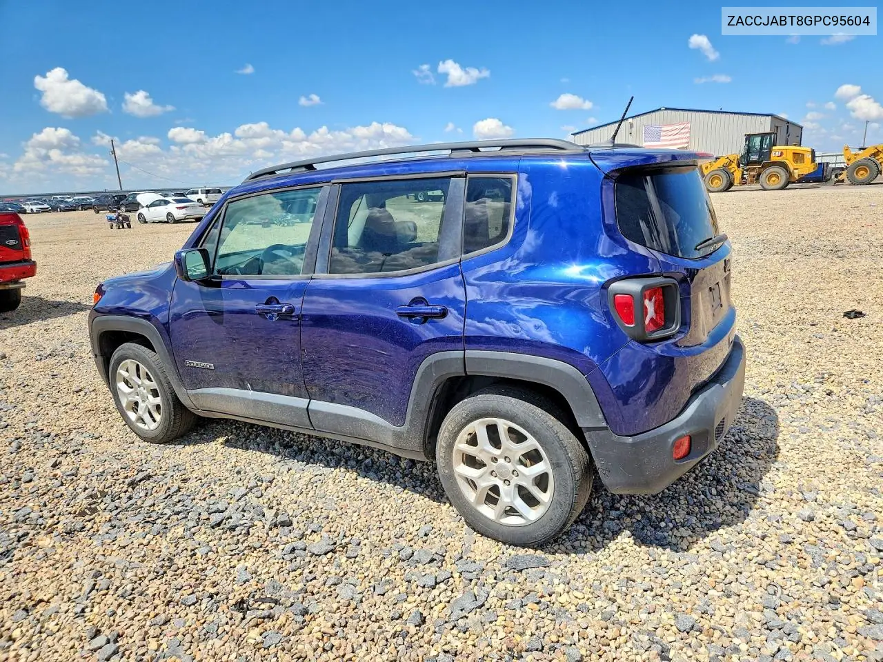 2016 Jeep Renegade Latitude VIN: ZACCJABT8GPC95604 Lot: 60717906