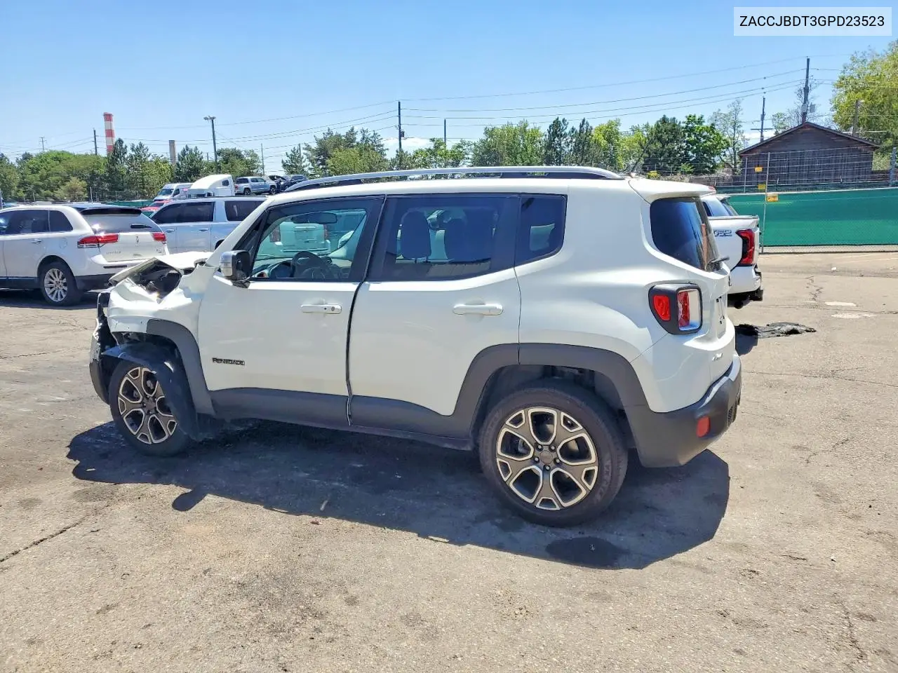 2016 Jeep Renegade Limited VIN: ZACCJBDT3GPD23523 Lot: 61015386