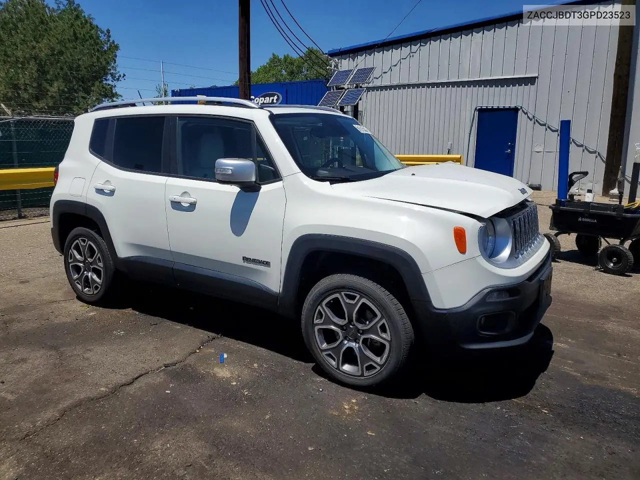 2016 Jeep Renegade Limited VIN: ZACCJBDT3GPD23523 Lot: 61015386