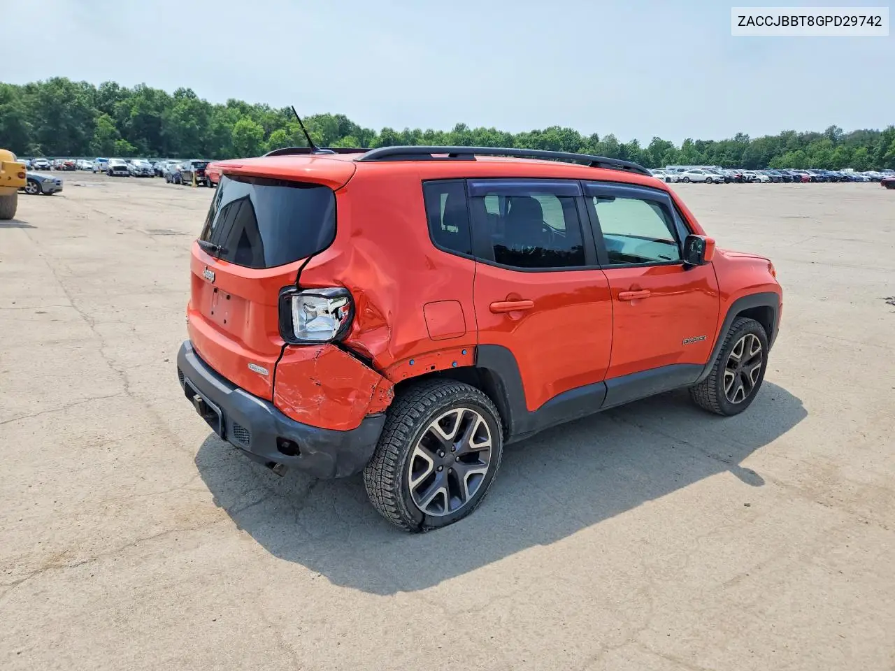 2016 Jeep Renegade Latitude VIN: ZACCJBBT8GPD29742 Lot: 61174056