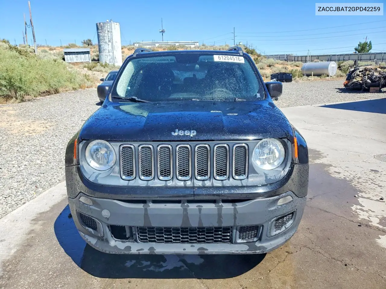 2016 Jeep Renegade Sport VIN: ZACCJBAT2GPD42259 Lot: 61204516
