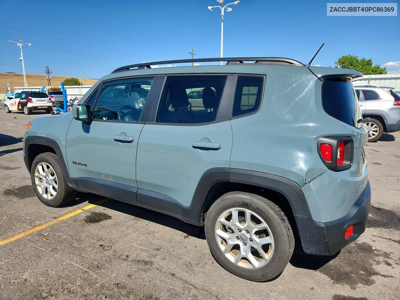 2016 Jeep Renegade Latitude VIN: ZACCJBBT4GPC86369 Lot: 61417446