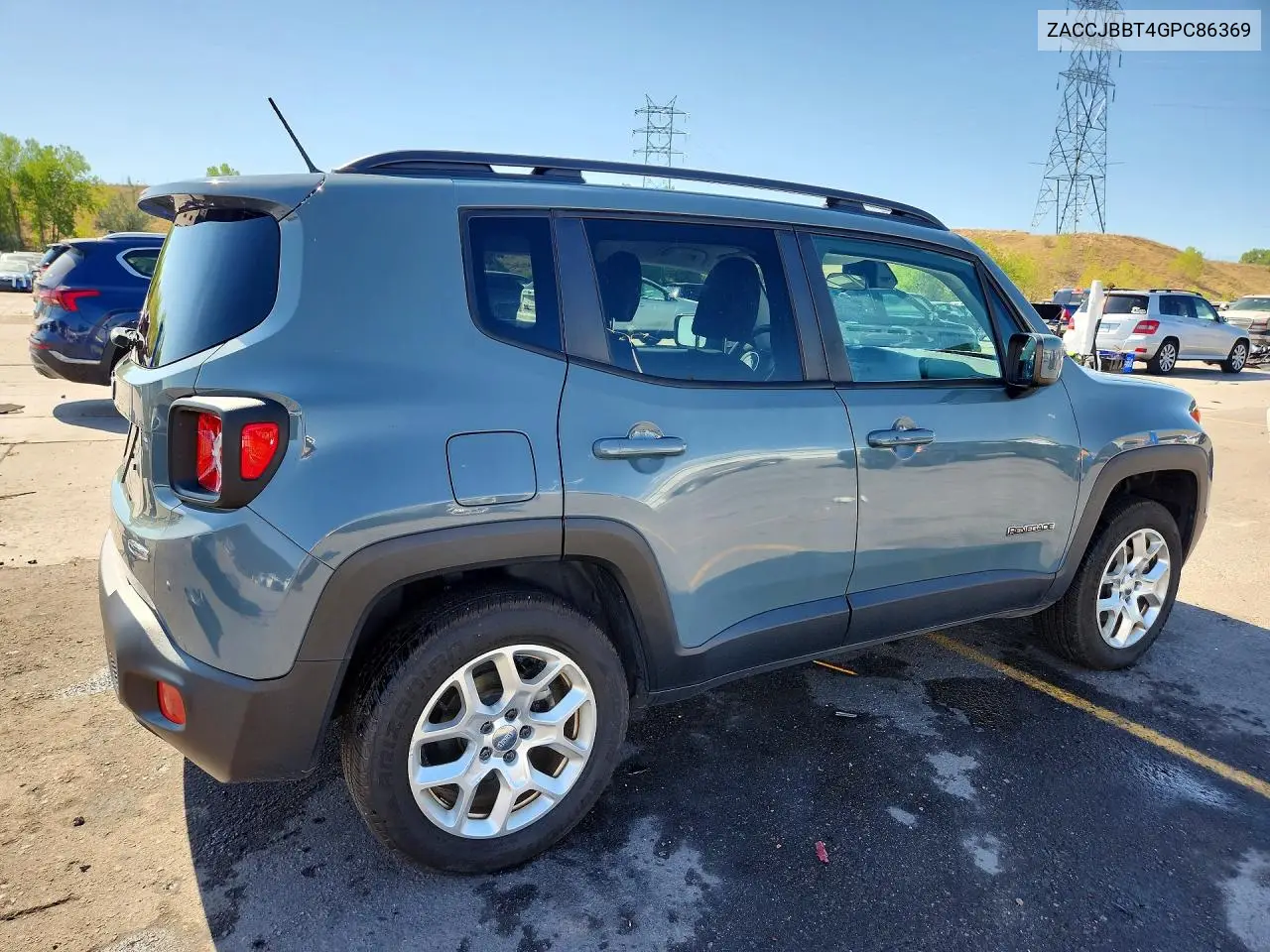 2016 Jeep Renegade Latitude VIN: ZACCJBBT4GPC86369 Lot: 61417446