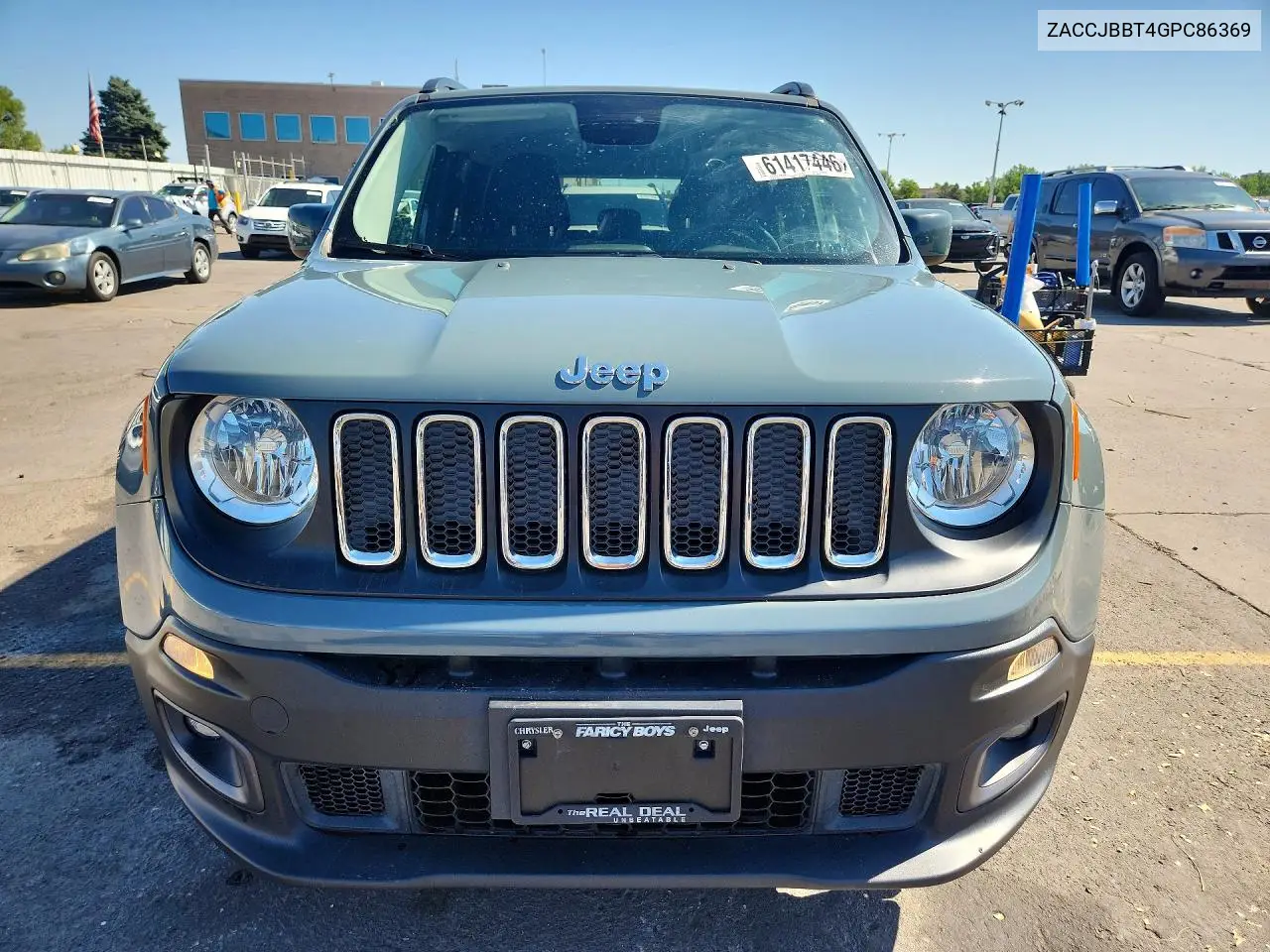 2016 Jeep Renegade Latitude VIN: ZACCJBBT4GPC86369 Lot: 61417446