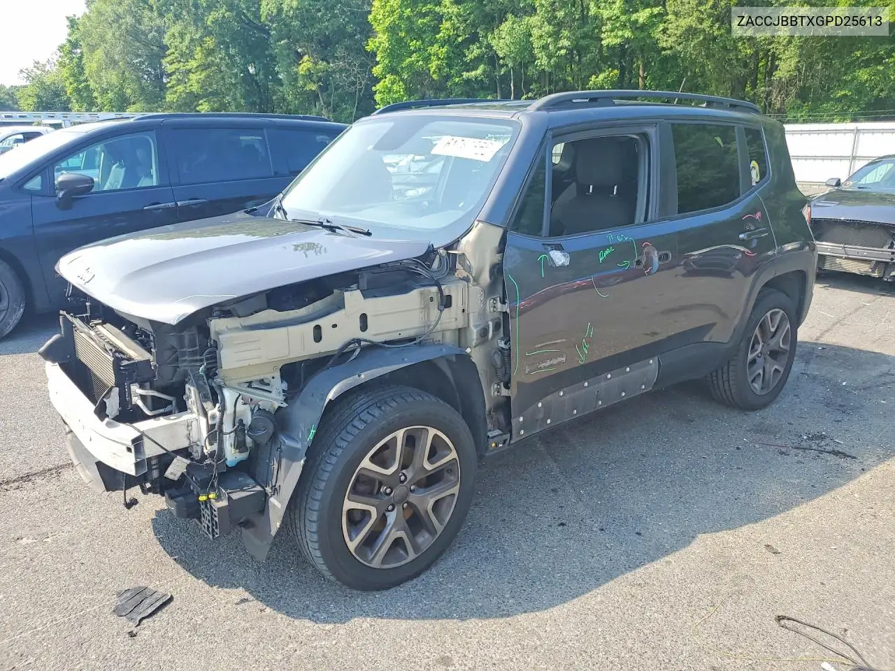2016 Jeep Renegade Latitude VIN: ZACCJBBTXGPD25613 Lot: 61764856