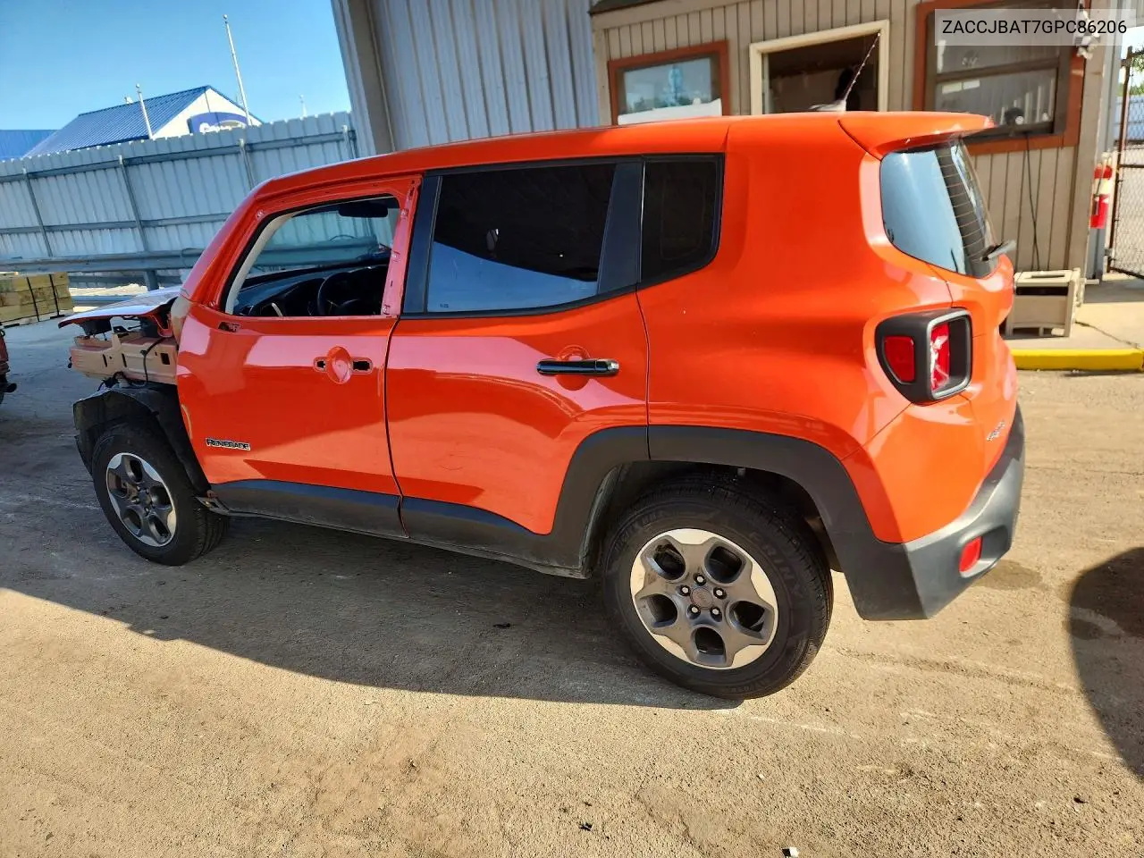 2016 Jeep Renegade Sport VIN: ZACCJBAT7GPC86206 Lot: 61854966