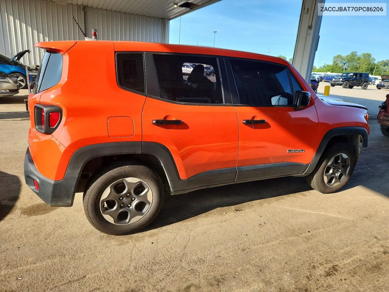 2016 Jeep Renegade Sport VIN: ZACCJBAT7GPC86206 Lot: 61854966