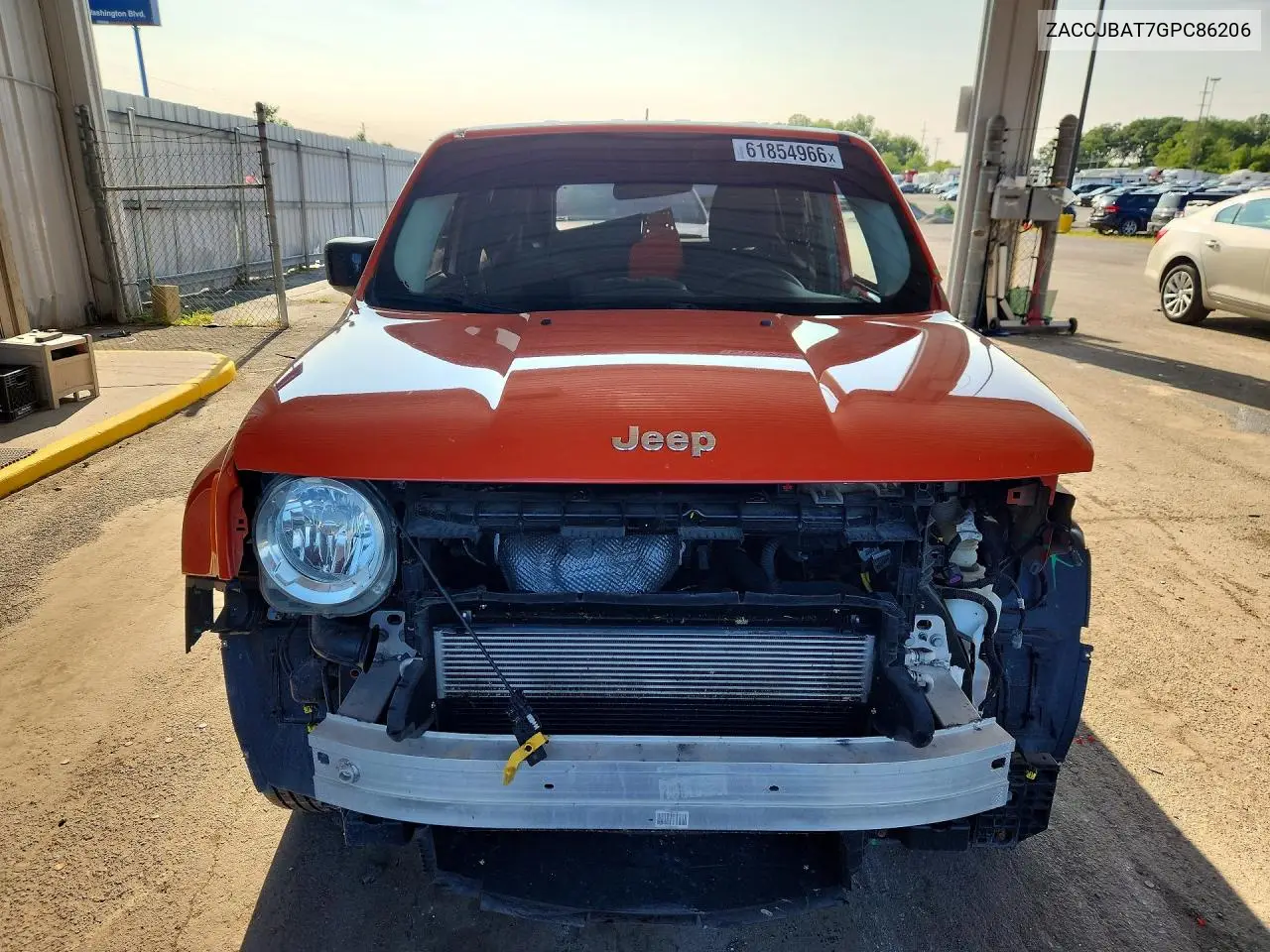 2016 Jeep Renegade Sport VIN: ZACCJBAT7GPC86206 Lot: 61854966