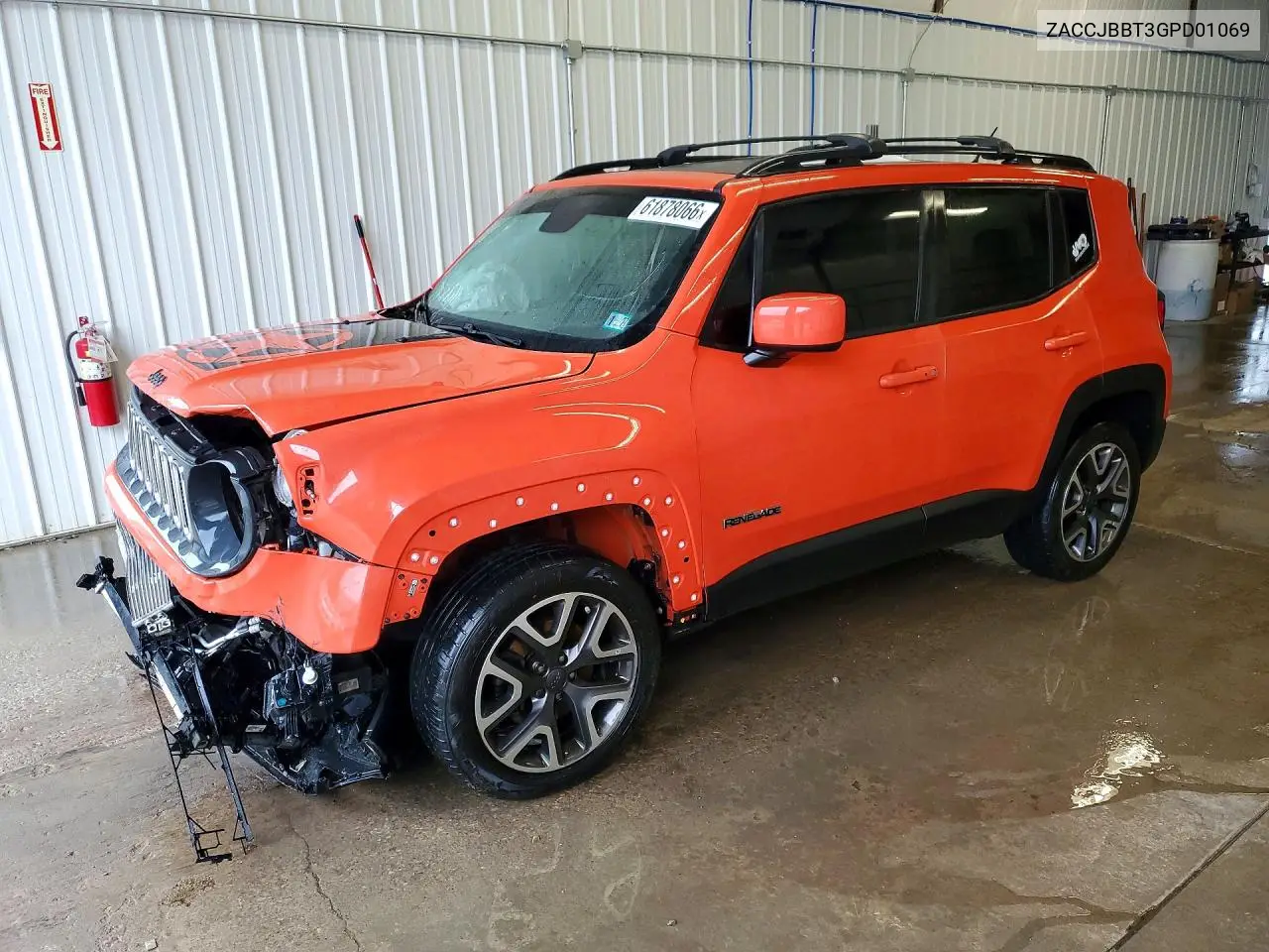 2016 Jeep Renegade Latitude VIN: ZACCJBBT3GPD01069 Lot: 61878066