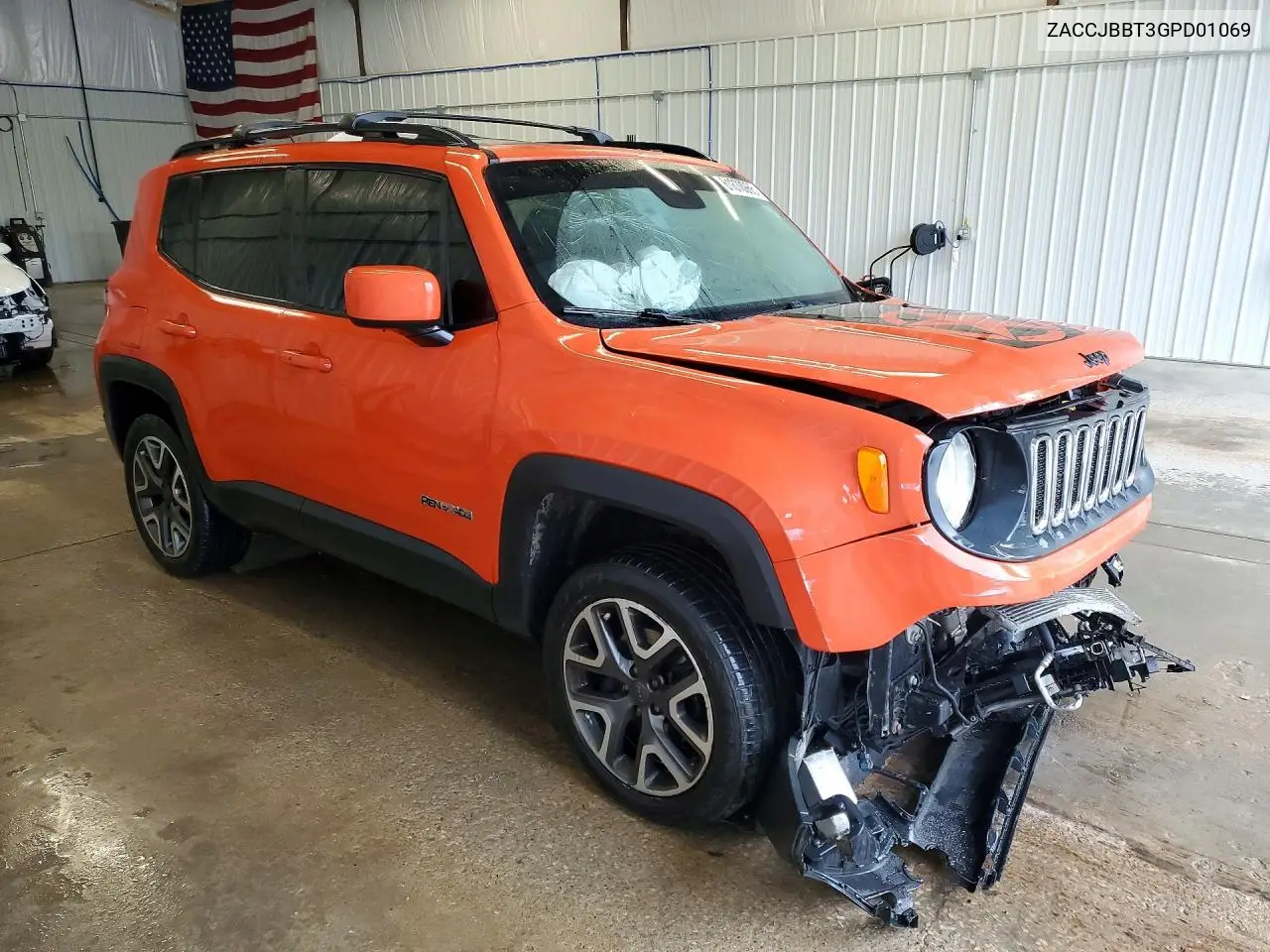 2016 Jeep Renegade Latitude VIN: ZACCJBBT3GPD01069 Lot: 61878066