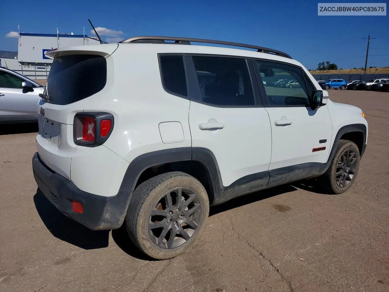 2016 Jeep Renegade Latitude VIN: ZACCJBBW4GPC83675 Lot: 61989276