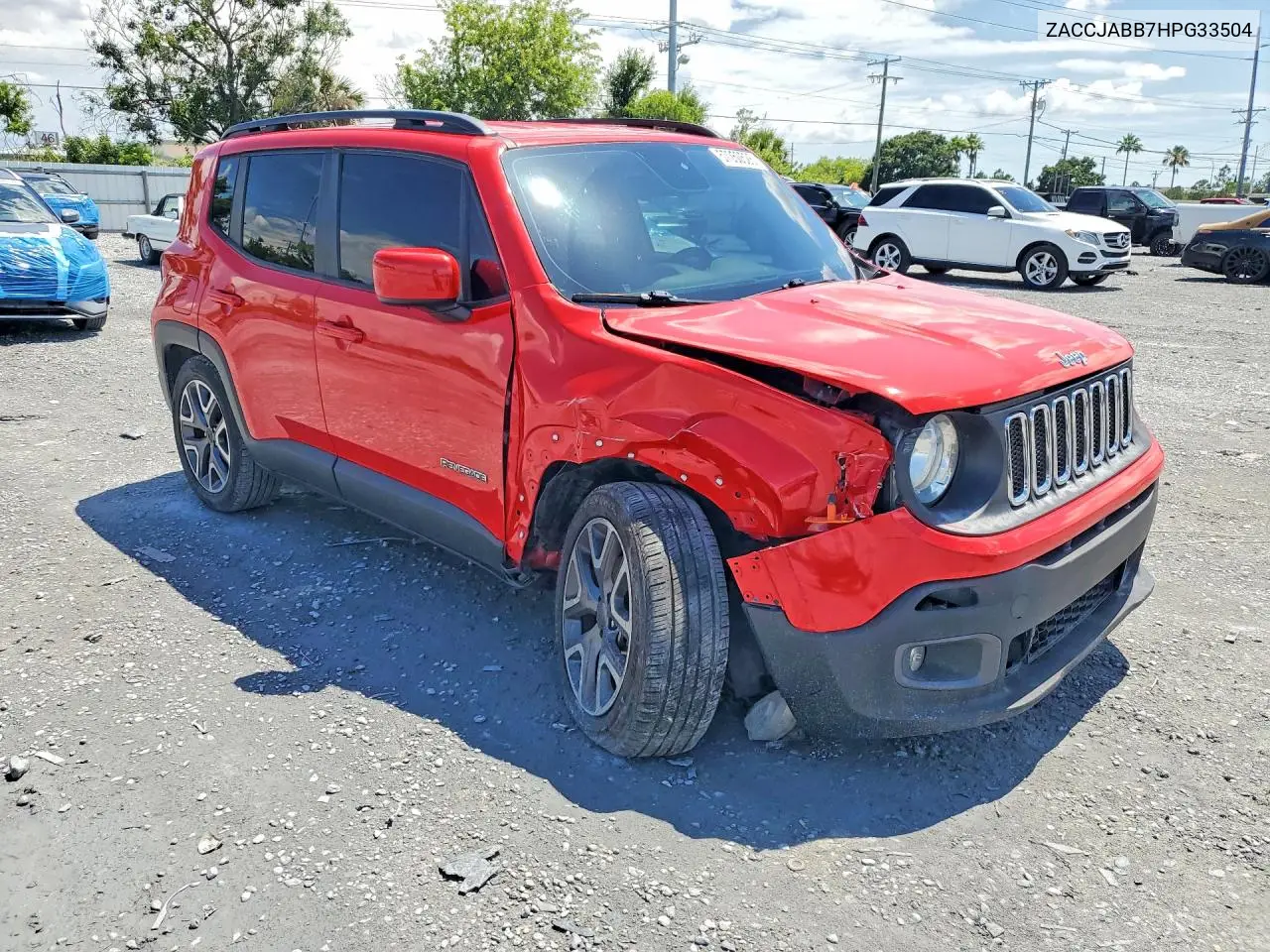 2017 Jeep Renegade Latitude VIN: ZACCJABB7HPG33504 Lot: 57050526