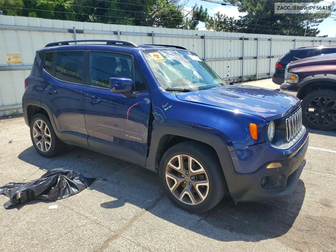 2017 Jeep Renegade Latitude VIN: ZACCJBBB9HPF56415 Lot: 58733746