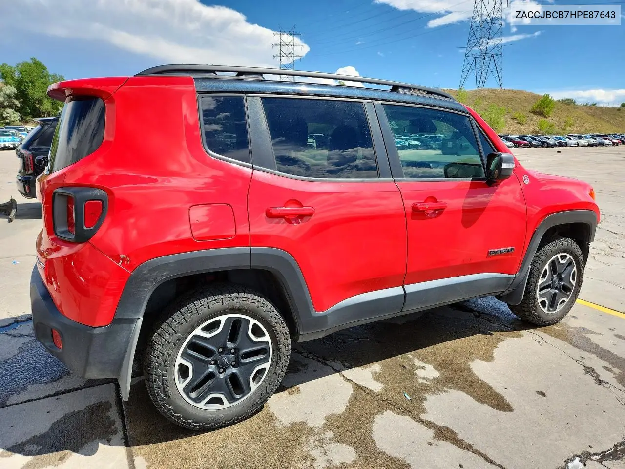 2017 Jeep Renegade Trailhawk VIN: ZACCJBCB7HPE87643 Lot: 59151266