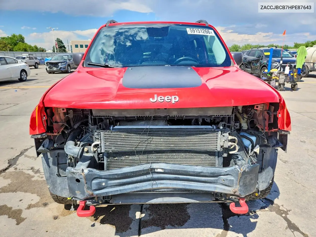 2017 Jeep Renegade Trailhawk VIN: ZACCJBCB7HPE87643 Lot: 59151266