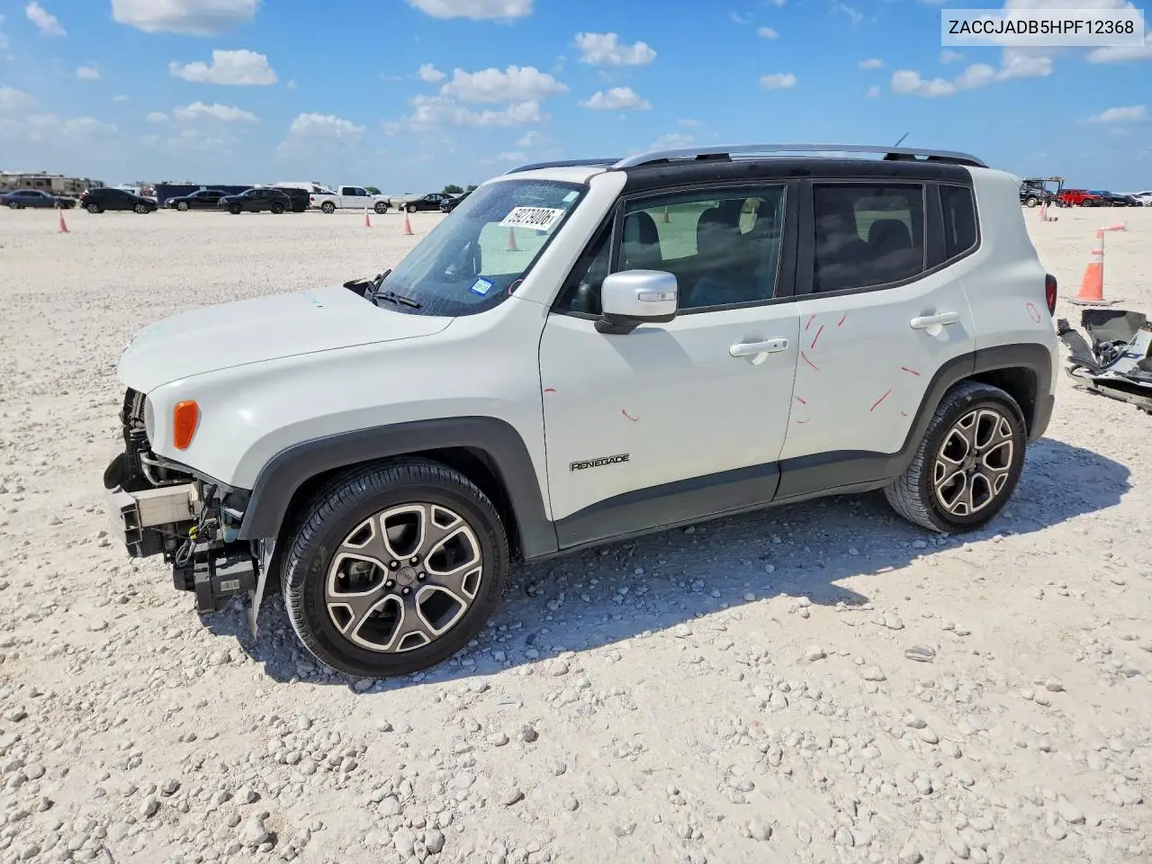 2017 Jeep Renegade Limited VIN: ZACCJADB5HPF12368 Lot: 59279006