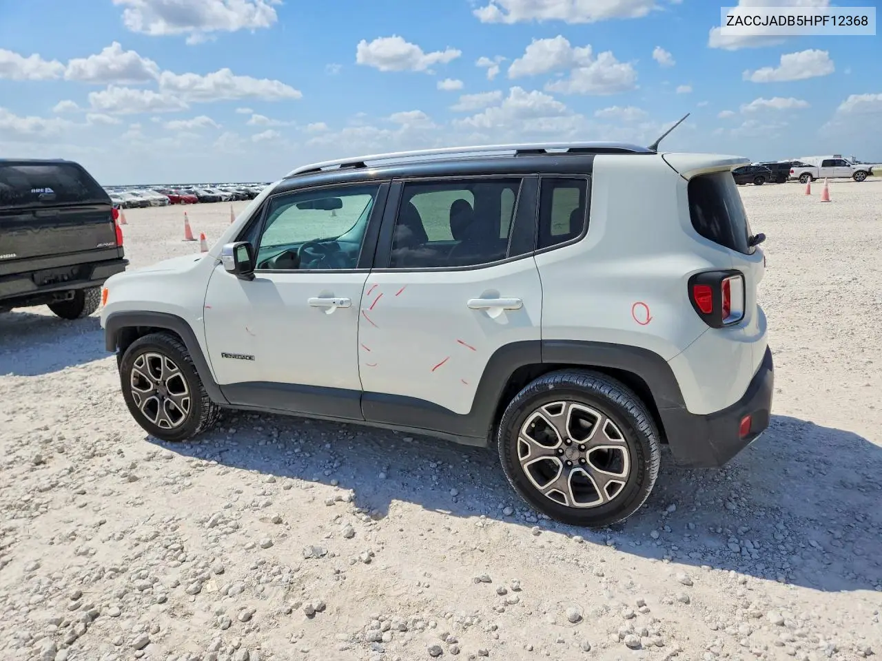 2017 Jeep Renegade Limited VIN: ZACCJADB5HPF12368 Lot: 59279006