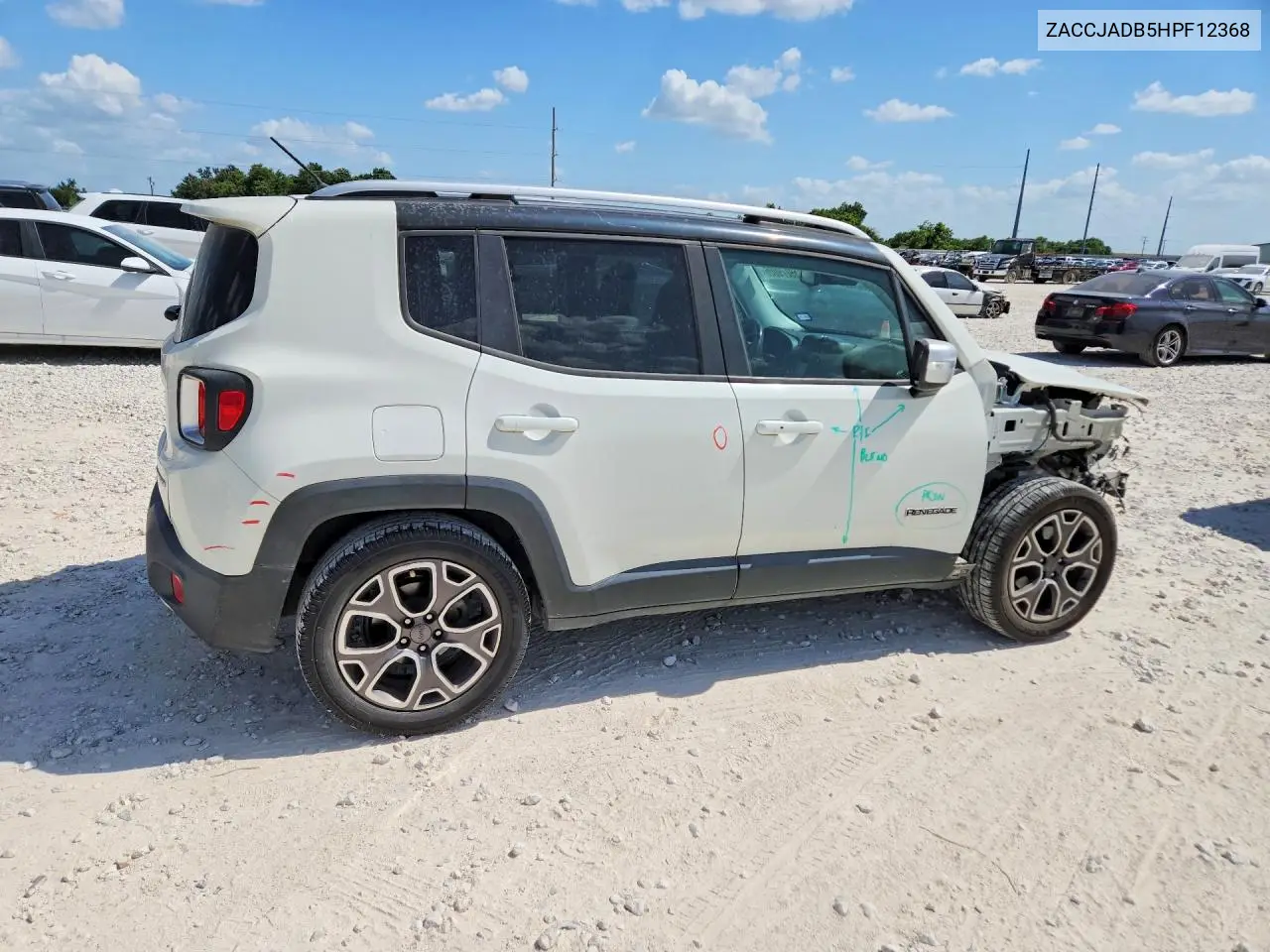 2017 Jeep Renegade Limited VIN: ZACCJADB5HPF12368 Lot: 59279006