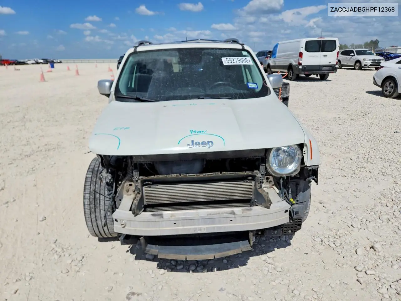 2017 Jeep Renegade Limited VIN: ZACCJADB5HPF12368 Lot: 59279006