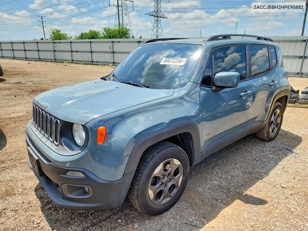 2017 Jeep Renegade Latitude VIN: ZACCJBBH2HPE95882 Lot: 60072356