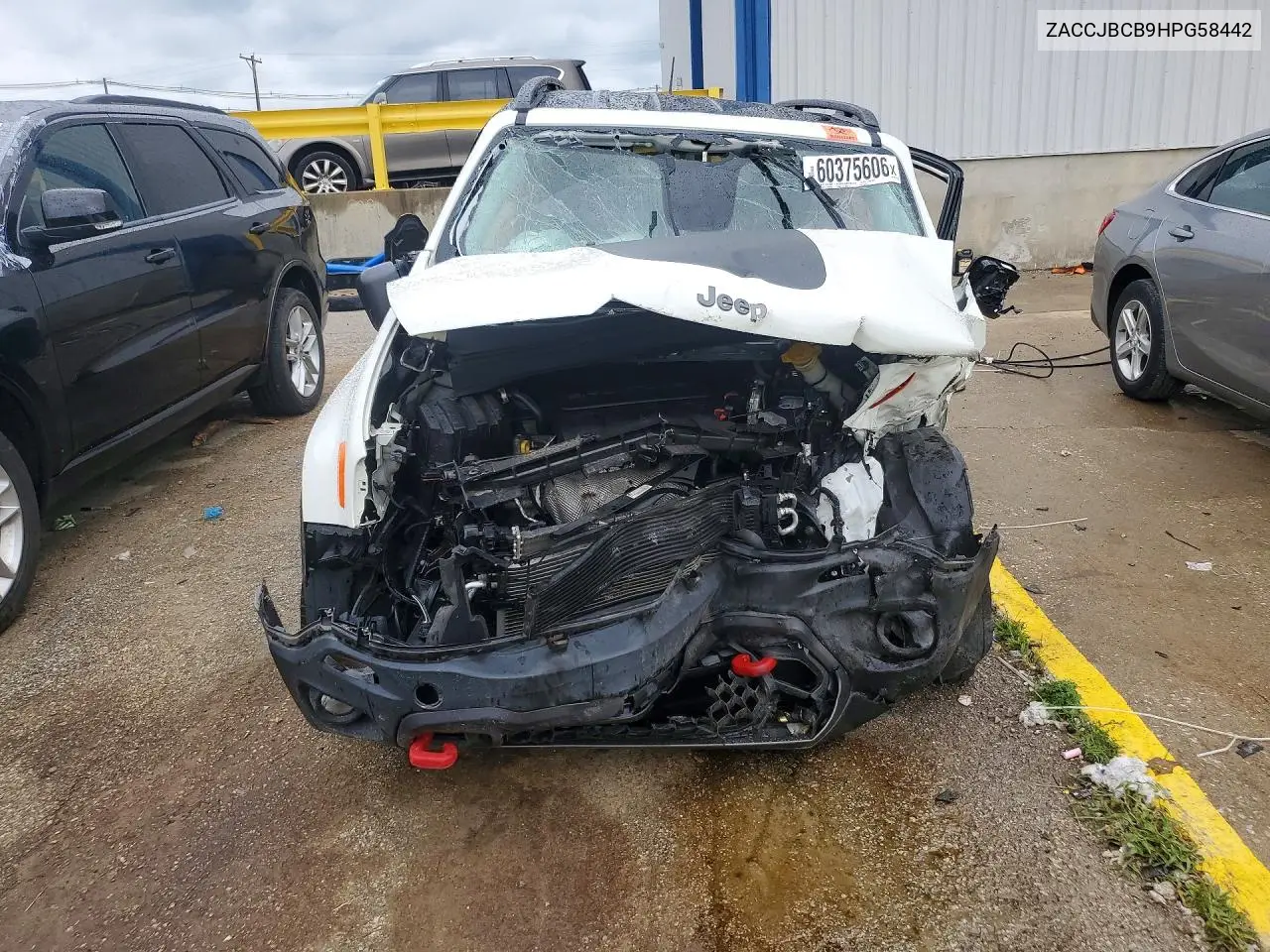 2017 Jeep Renegade Trailhawk VIN: ZACCJBCB9HPG58442 Lot: 60375606