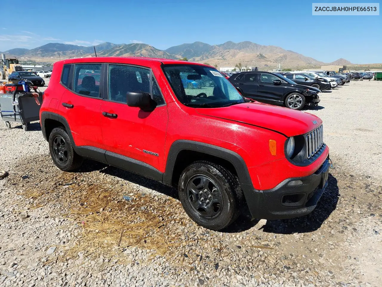 2017 Jeep Renegade Sport VIN: ZACCJBAH0HPE66513 Lot: 60424646