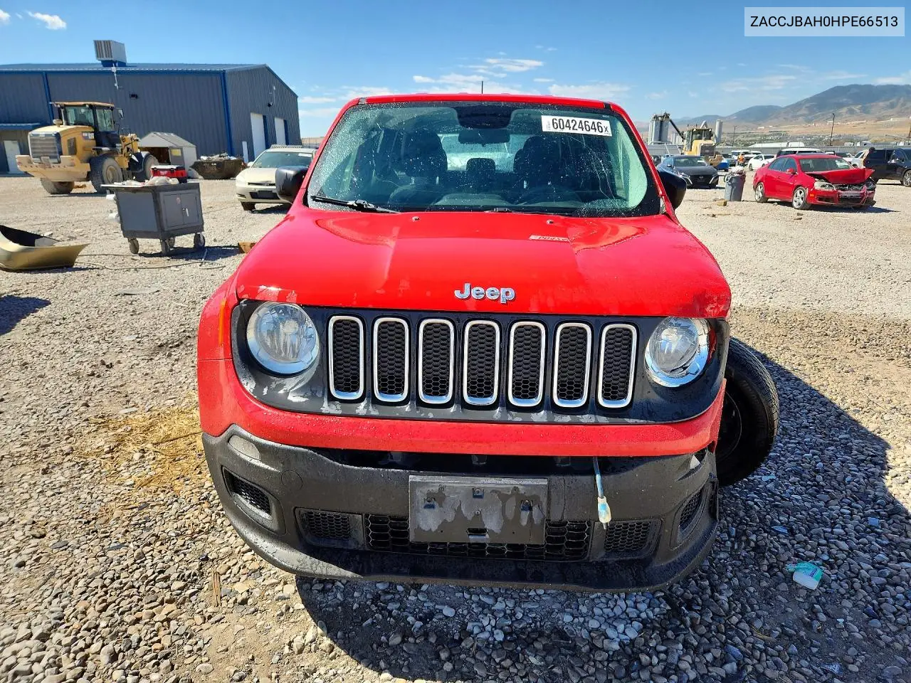 2017 Jeep Renegade Sport VIN: ZACCJBAH0HPE66513 Lot: 60424646