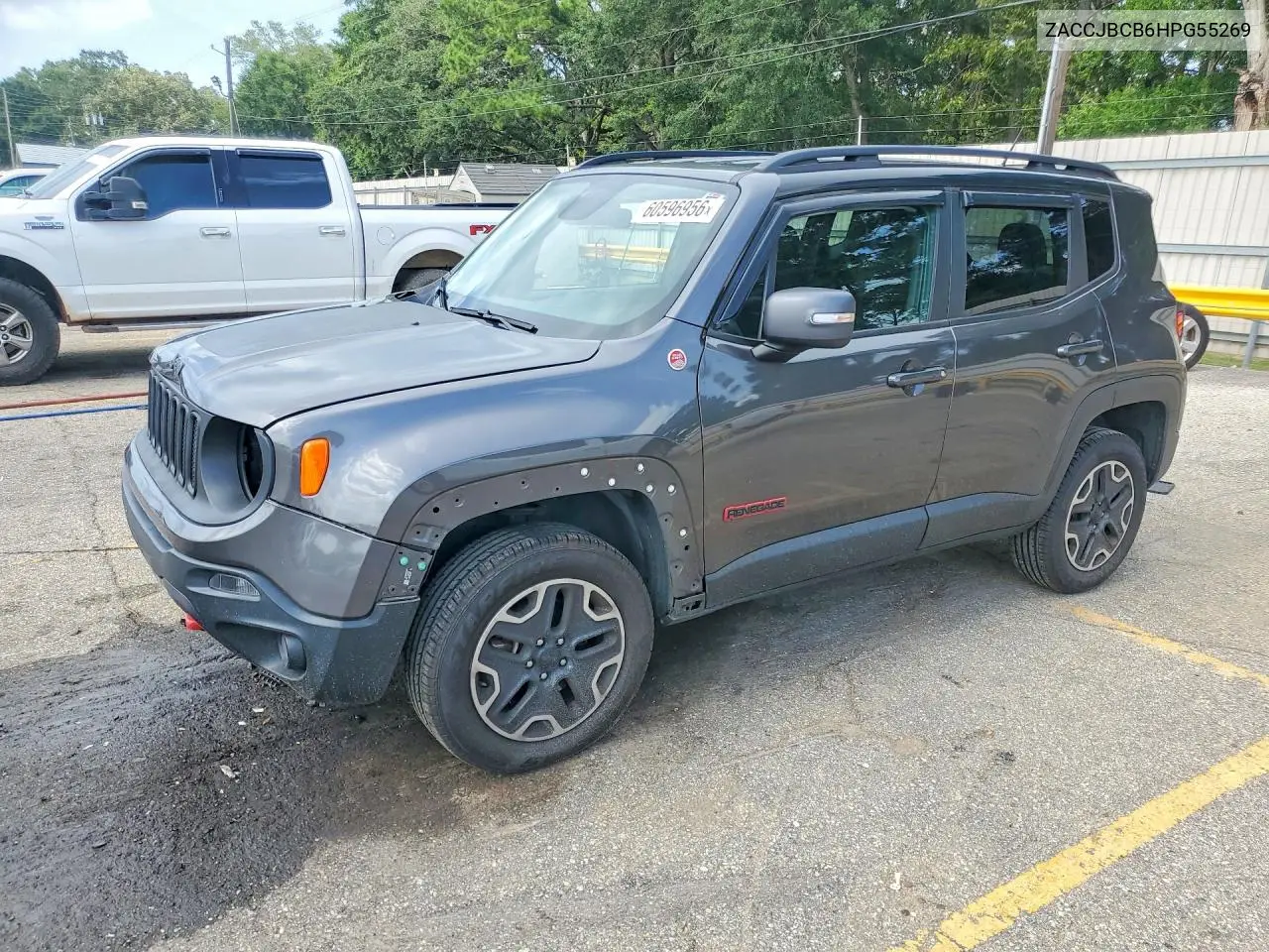 2017 Jeep Renegade Trailhawk VIN: ZACCJBCB6HPG55269 Lot: 60596956