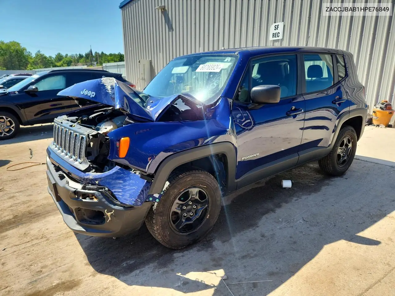 2017 Jeep Renegade Sport VIN: ZACCJBAB1HPE76849 Lot: 60765926