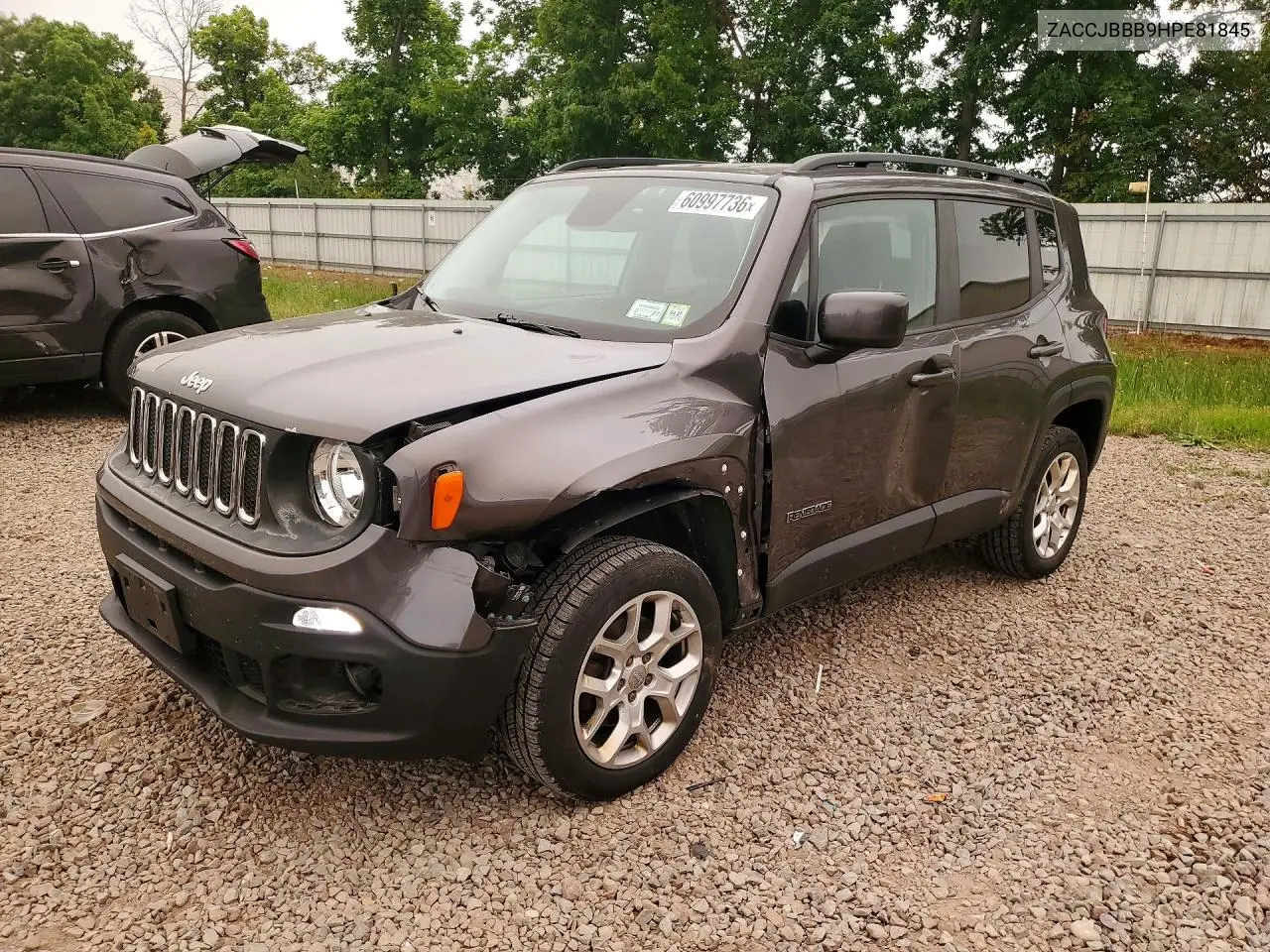2017 Jeep Renegade Latitude VIN: ZACCJBBB9HPE81845 Lot: 60997736