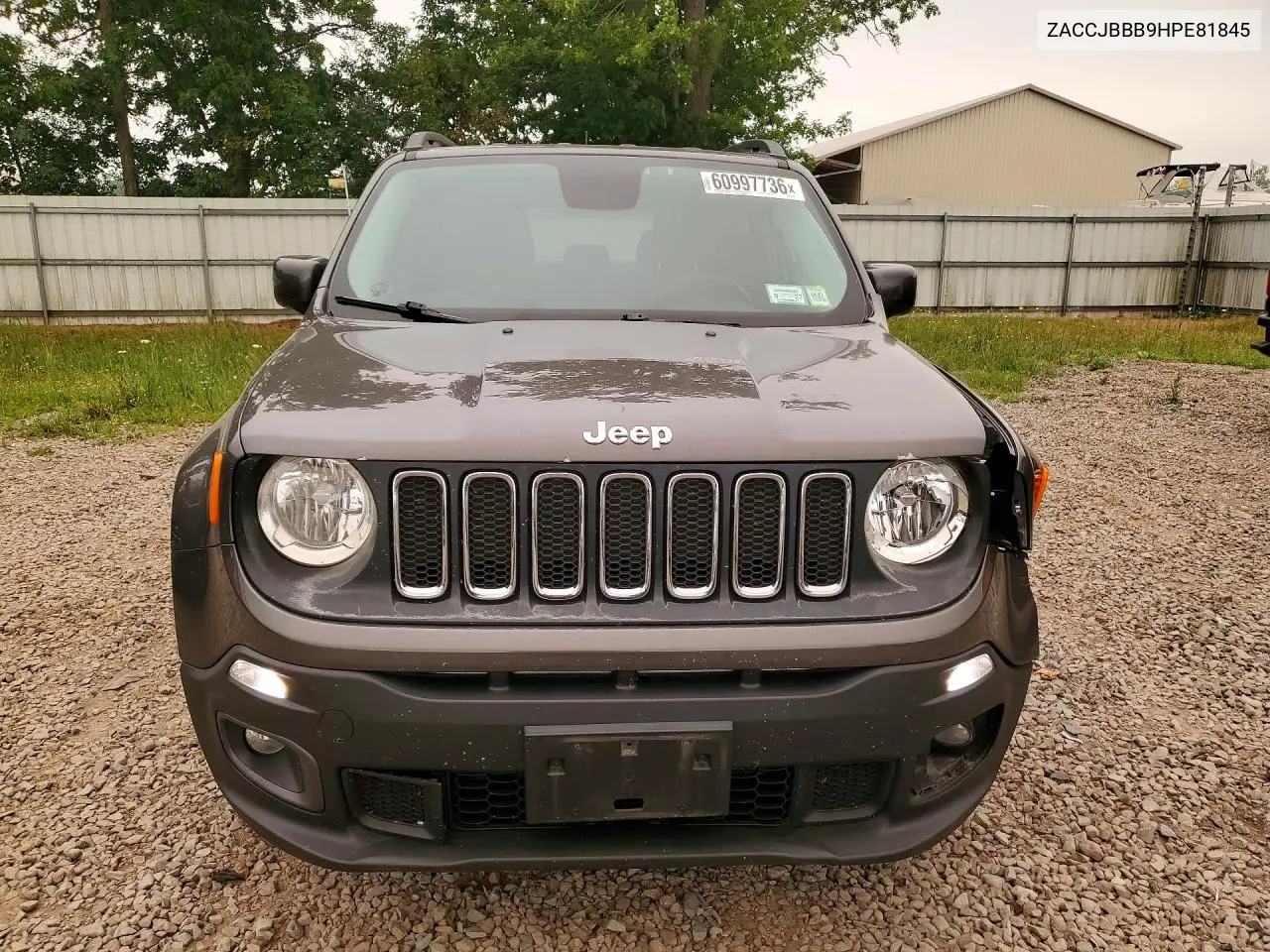 2017 Jeep Renegade Latitude VIN: ZACCJBBB9HPE81845 Lot: 60997736